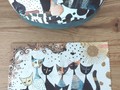 Rosina Wachtmeister Etui à lunettes XL chats "Cats Sepia"