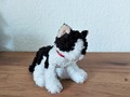 Chaton tout doux en peluche "noir & blanc" de Ganz