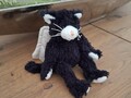 Peluche chat ange noir