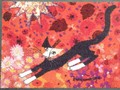 Rosina Wachtmeister tapis paillasson chat "Libero" lavable