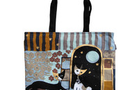 Shopper sac Rosina Wachtmeister "Flowers and Stripes"