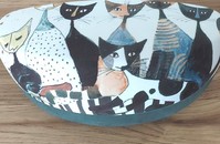 Rosina Wachtmeister Etui à lunettes XL chats "Cats Sepia"