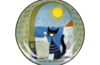 Rosina Wachtmeister petite assiette 2021 chat "Il gatto e il mare"