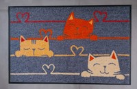 Tapis paillasson wash & dry chat Cat lines