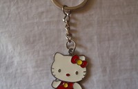 Porte-clés chat Hello Kitty rouge