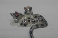 Miniature Chat avec chaton sur le dos