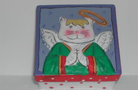 Petite boite en carton chat "ANGEL"