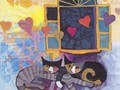 Serviettes Rosina Wachtmeister "Flying hearts"