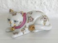 Petit chat Franklin Mint avec papillons 10