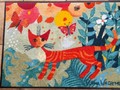 Rosina Wachtmeister tapis paillasson chat "Un giro in giro" lavable