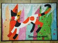 Rosina Wachtmeister tapis paillasson chat "Carnevale" lavable