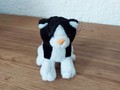 Petite peluche chat noir et blanc
