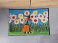 Rosina Wachtmeister tapis paillasson wash & dry chat "Carotina in Primavera"