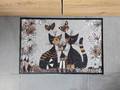 Rosina Wachtmeister tapis paillasson chats "Gatti con fiori"