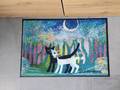 Rosina Wachtmeister tapis paillasson chats "Bosco incantato"