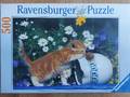 Puzzle Ravensburger chat 500 - Petit curieux