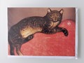 Carte pliante chat sur un coussin de A. Steinlen 