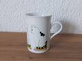 Tasse 4 chats blanc avec taches noir-roux