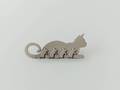 Broche JJ Jonette Chat avec 4 souris