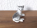 Petit chat vintage gris 29
