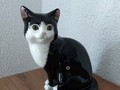 Grand chat Staffordshire noir et blanc Just Cats & Co