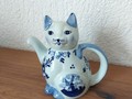 Théière chat delfstblau