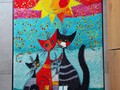 Rosina Wachtmeister tapis chats Momenti di felicita