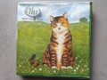 Serviettes Chats au printemps