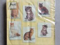 Seviettes avec images de chats