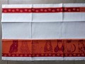 Linge de cuisine chats orange bordeaux
