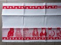 Linge de cuisine chats rouges