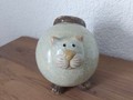 Gros chat en terre cuite