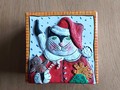 Boîte en carton chat SANTA CLAUS