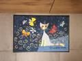 Rosina Wachtmeister tapis paillasson chat Danza delle farfalle lavable
