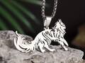 Collier avec pendentif chat Maine coon