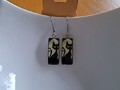 Boucles d'oreilles chat noir