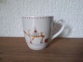 Tasse chat noël avec cadeau