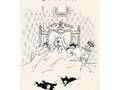 Linge de cuisine Dubout chats et chien Bonne nuit