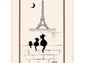 Linge de cuisine Albert Dubout chats Tour Eiffel