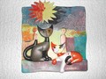 Tableau en porcelaine 2008 Rosina Wachtmeister "In Front of her Estate"