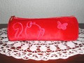 Trousse "chats avec papillon" de NICI pour crayons ou maquillage