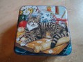 Boîte carrée en fer "Chat du cuisinier"