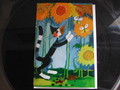Carte pliante Rosina Wachtmeister Chat et tournesols