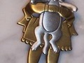 Broche JJ Jonette "Petite fille avec chat"