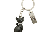 Porte-clés Goebel "Kitty de luxe" noir