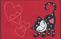 Tapis paillasson chats lavable Romeo in Love