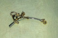 Broche chat avec souris