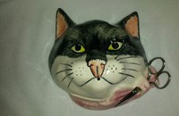 Tête de chat porte-ficelle