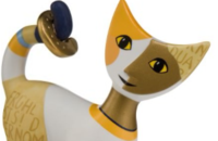 Rosina Wachtmeister petit chat 2018 "Lancio a ferro di cavallo"