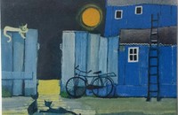 Carte pliante Rosina Wachtmeister Chats au clair de lune II